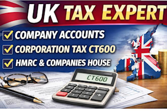 prepare UK company accounts and uk corporation tax return ct600
