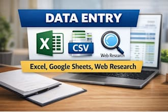 do accurate data entry and ms office tasks