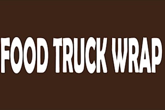 design creative street food truck wrap truck wrap