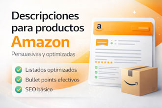 descripciones persuasivas y listings optimizados para productos amazon