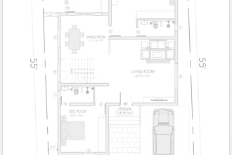 create professional house plan in autocad and sketchup
