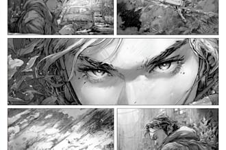 draw manga comic book page manga illustration