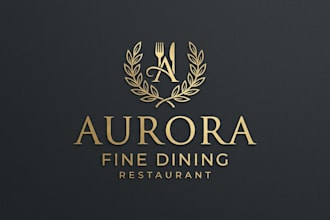 design an elegant and sophisticated luxury restaurant logo