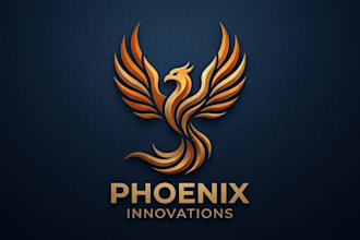 design a powerful and striking phoenix logo for your brand