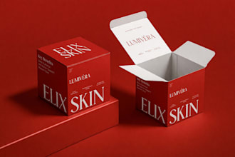 design minimal label product packaging branding luxury clean mordern ecommerce