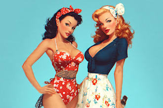 do a pin up girl and pin up girl