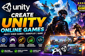 create unity online games, unity video games, gameplay, game