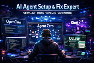 fix,install agent zero open claw opencode qclaw mac mini bot  kimi 2 6 openclaw