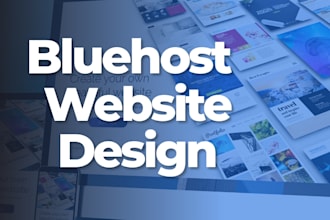design or redesign bluehost website