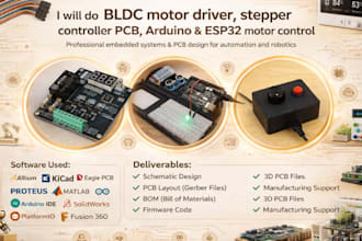 do bldc motor driver, stepper motor controller pcb, arduino esp32 motor control
