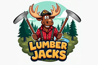 design specially lumber jacks logo