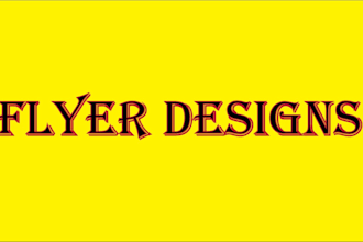 make unique and modern flyer designs for any occasion