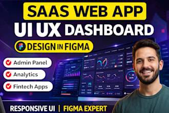 design modern web app UI UX dashboard in figma