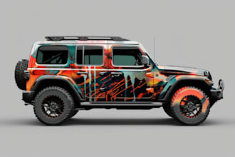 design vehicle wrap and truck decals