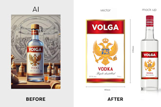 redraw ai generated images and convert them to vector format