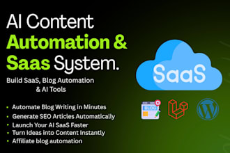 build ai content automation system, saas or blog automation tool