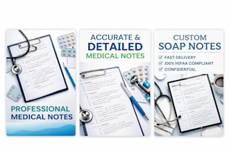 create neat and accurate medical notes for study