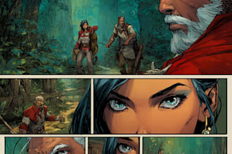 do comic book page illustration comic artist graphic novel