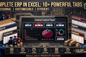 build a complete small business operations database in excel