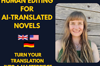 refine your ai translated novel with expert human editing