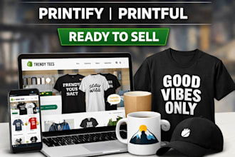 create a branded shopify print on demand store ready to sell
