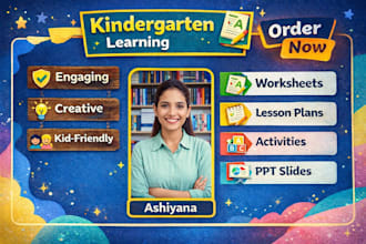 create engaging worksheets and lesson plans for kindergarten