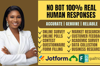get survey respondents to fill online survey or polls with unique responses