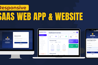 create saas web app and website as full stack developer for your institute