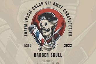 design beautiful western hair cut logo