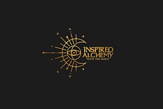 design unique al chemical magical logo
