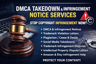do fast legal dmca takedown copyright dmca trademark legal infringement letters
