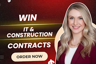 write your IT rfp response and construction bid proposal to win gov contracts