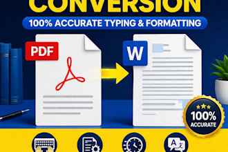 convert PDF to word with  accurate typing and formatting