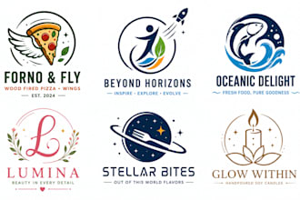 create a modern and unique circular logo that stands out