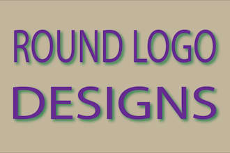 create a modern and unique circular logo that stands out