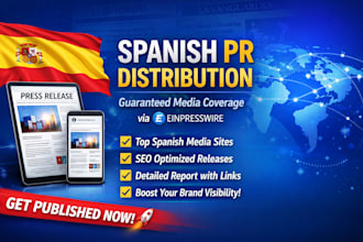 spanish PR distribution with guaranteed media coverage using einpresswire
