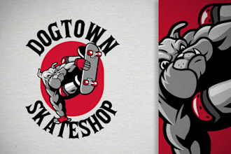design professional mascot, bulldog logo