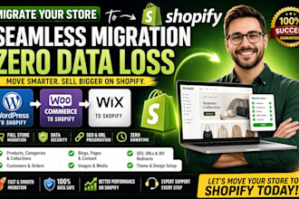 migrate wordpress to shopify, woocommerce to shopify wix shopify store migration