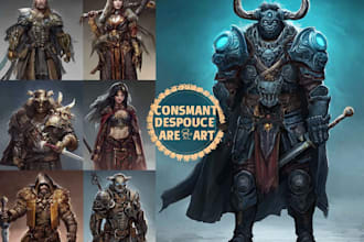 do fantasy character design, concept art and illustration