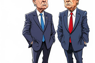 do an political or satirical cartoon art