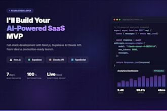 build your ai saas mvp with nextjs supabase and claude API