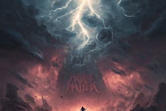 create a death metal or black metal album cover