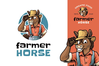 do modern high quality attractive farmer logo