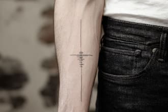 design a minimalist fine line tattoo