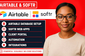 urgently fix airtable softr database client portal automation bug issues for you