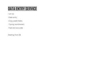 do data entry typing and copy paste tasks