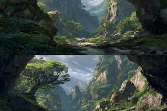 create environment concept art
