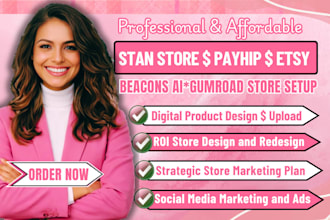 design payhip website, gumroad, payhip store, gumroad book promotion, beacons ai