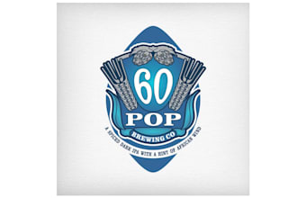 do vintage beer logo for our dads 60th birthday home brew