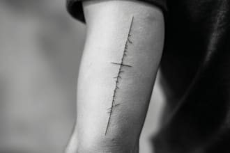 draw linework tattoo design or minimalist tattoo for you